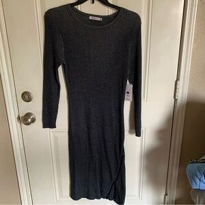 Just Fab Black Midi Sweater Dress - 1X - New with tags